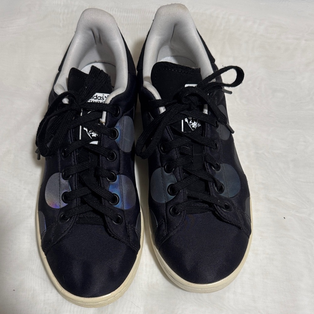 Adidas Black Sneakers with Iridescent Accents